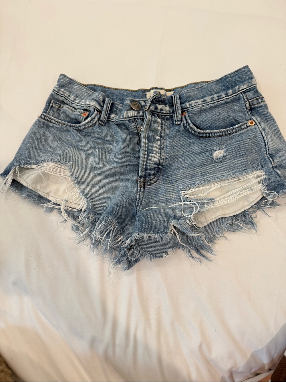 Women's free people Light Blue Denim Shorts